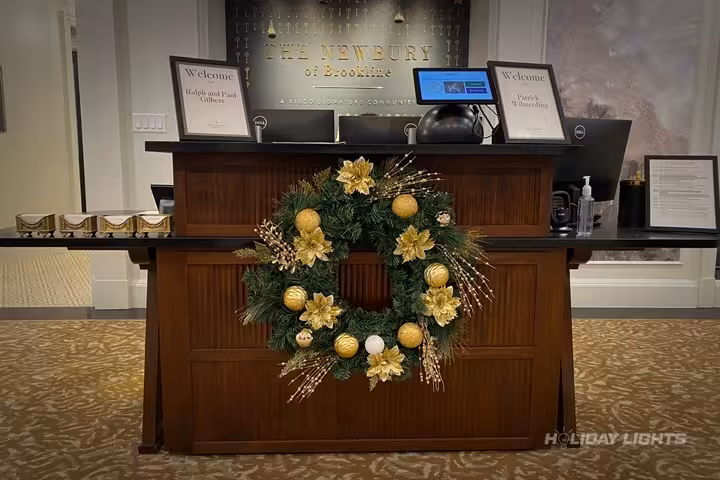 Custom commercial Christmas lighting solutions for Massachusetts businesses and retail spaces