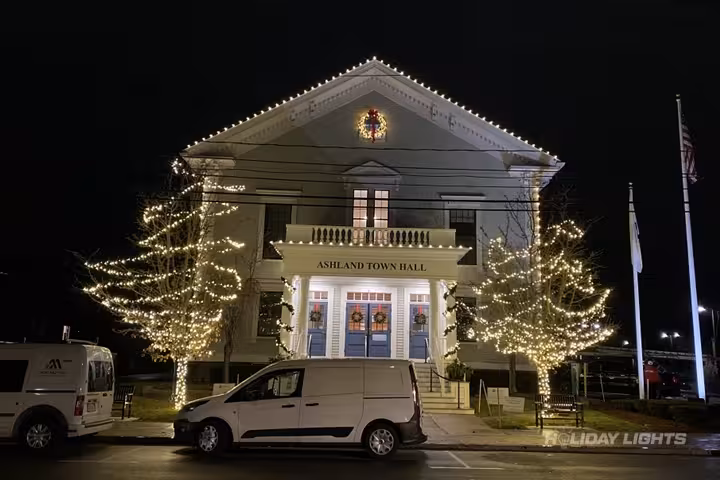 Municipal Christmas light installation