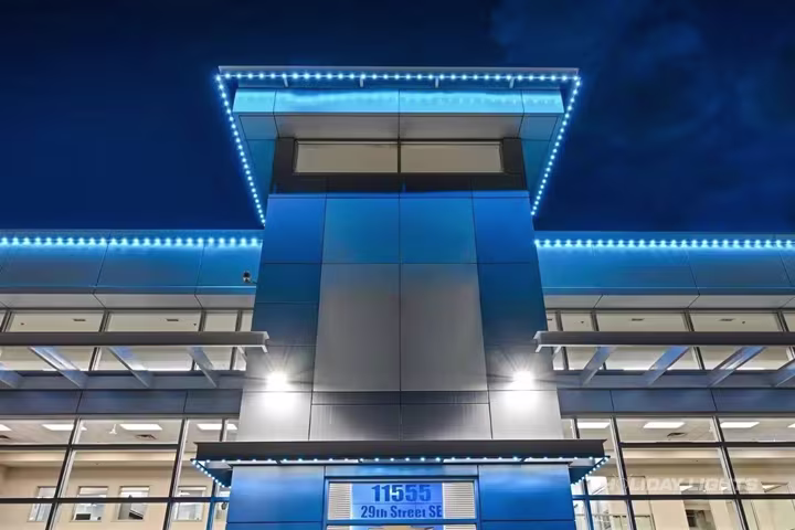 Permanent holiday lights installation in Rhode Island