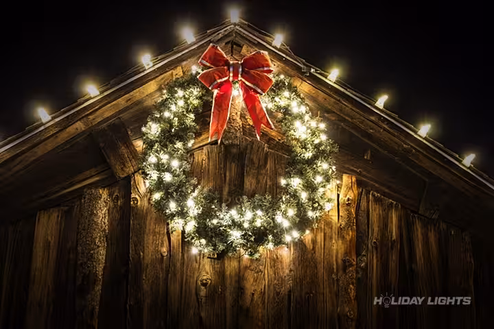 Residential Christmas light installation