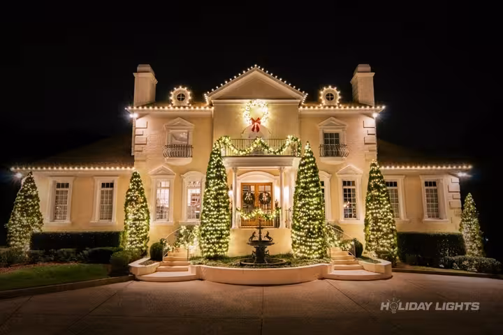 Residential holiday lights installation in Rhode Island