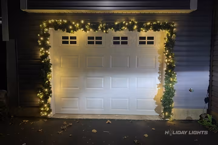 Residential holiday lights installation in Rhode Island