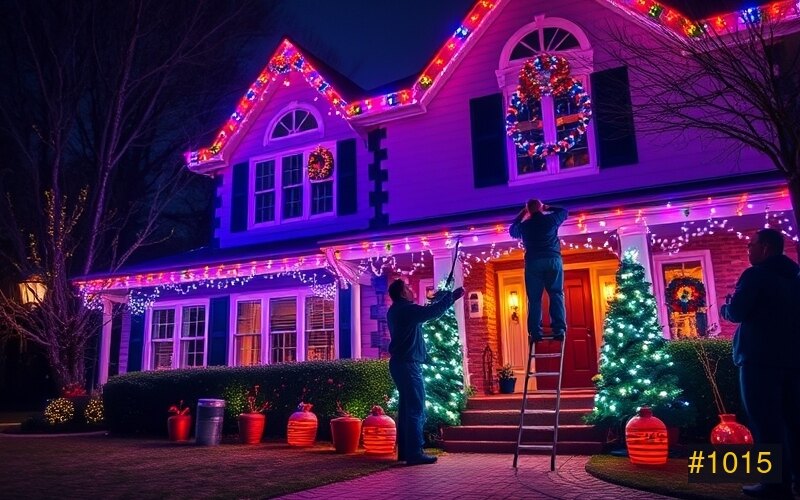 Christmas Light Installation