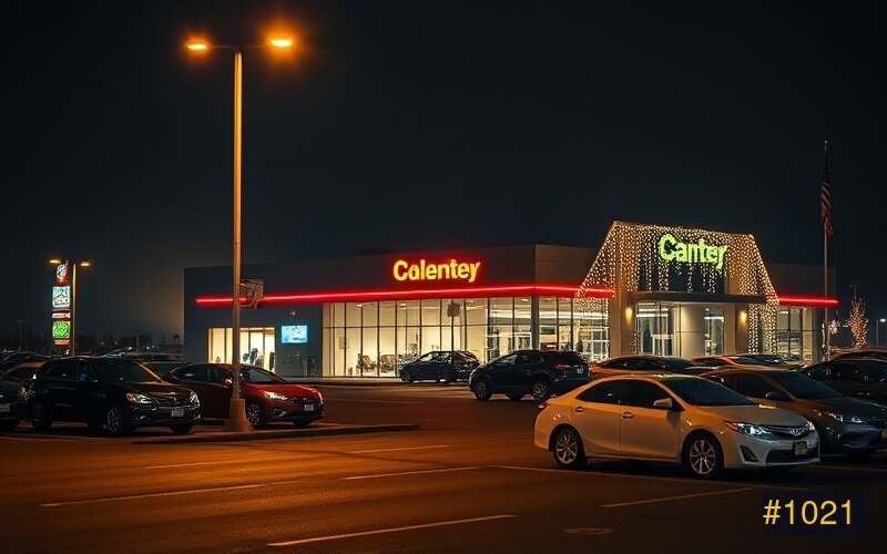 Car Dealerships holiday lighting